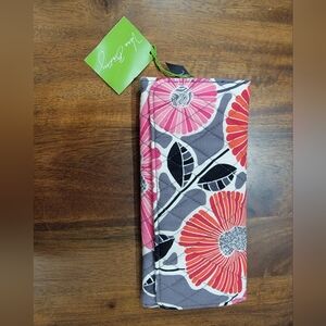 Vera Bradley Pink and Gray Floral Wallet